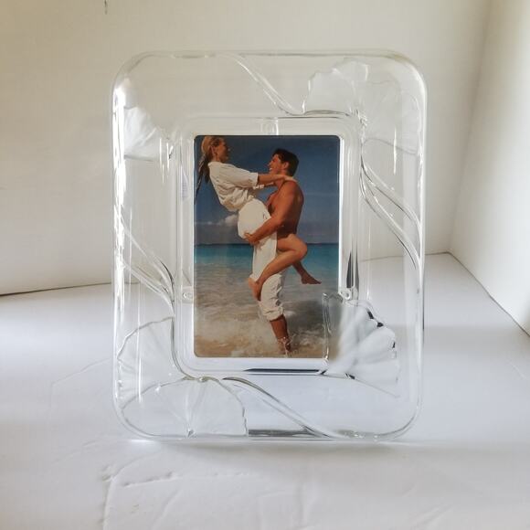 Mikasa glass picture frame 8x10 picture window 5 1/2 by 3 1/2 - Picture 2 of 12